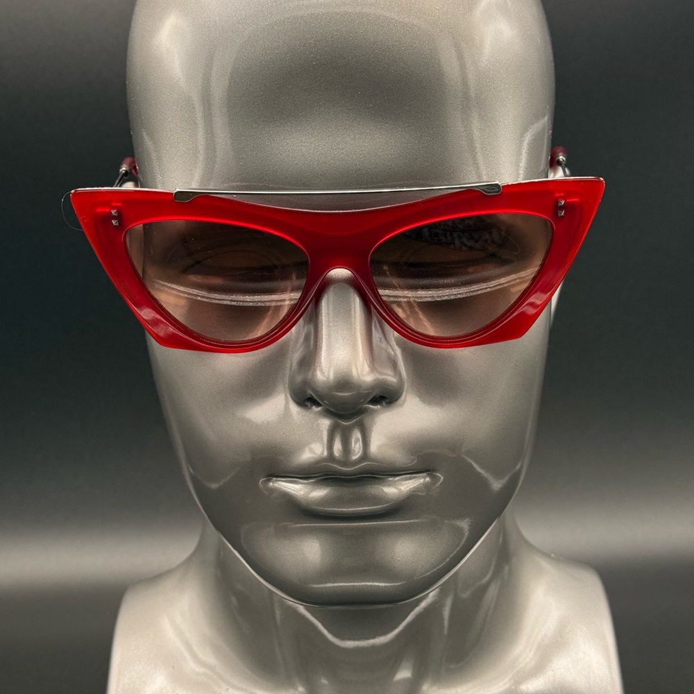 Red Cat-Eye Valentino Sunglasses